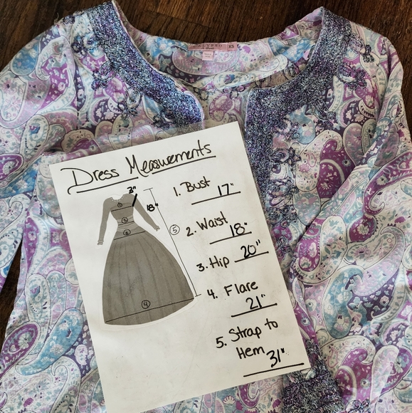 Calypso Purple and Blue Paisley Cotton Cover Up - Picture 10 of 10